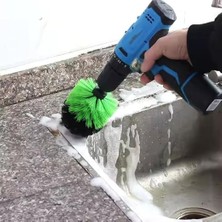 Toptan 3lü Matkap Ucu Banyo Küvet Duşakabin Araba Tekerliği Koltuk Yıkama Temizleme Fırçası Seti, Asorti