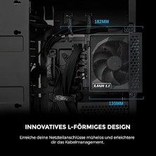 Li Edge Gold 1200 Pc Güç Kaynağı, Siyah, 1200 Watt Atx Güç Kaynağı, Pcıe 5.1, Atx 3.1 Psu | 80 Plus Altın, Modüler, Kollu Kablo Seti, Nvıdıa Rtx Için 12VHPWR, Sessiz Fan, USB Hub ve Fan Hub