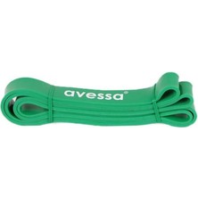 Latex Güç Bandi 32 mm Sert (208CM x 3,5 x 32MM) Yeşil