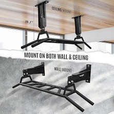 Yoğun Kullanım Tipi Duvara Monte Barfiks Çubuğu - Çok Kavramalı Tavan Dayanımı/kiriş Montajı/ev Spor Salonu Için Çene Barfiksi Çubuğu Taşınabilir