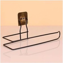 Home Yapışkanlı Metal Kağıt Havluluk & Wc Kağıtlığı – Deliksiz, Mat Siyah, Paslanmaz Çelik, Duvara Monte, Şık ve Dayanıklı, Mutfak ve Banyo Için Pratik Kullanım (Havlu Kağıtlığı)