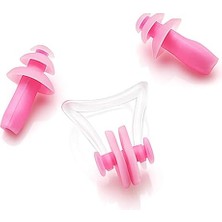2 Takım Pembe Kulak ve Burun Tıkayıcı Havuz Seti | Silikon Yüzücü Tıkaç Seti – Burun Klipsi & Kulak Tıpası | Yetişkin & Çocuklar Için | Yüzme, Duş, Sörf ve Su Sporları Için | Saklama Kutulu
