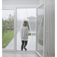 Luas Mıknatıslı Kapı Sinekliği, Sinek Böcek Tutucu, Beyaz Tül Sineklik, Sivrisinek Ağı, Balkon Kapısı, Sürgülü Kapı, Teras Kapısı Için Mıknatıslı Perde 90 cm