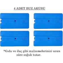 Aküsü Buz Kasedi Ice Box 4'lü Set (370 ml x 4)