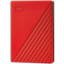 Ayko Wd 4tb My Passport Taşınabilir Harici Hard Disk, Kırmızı, BPKJ0040BRD, Wesn