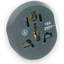 Türk Fişi Erkek – Universal Seyahat Adaptörü | F Tipi Erkek → Çoklu Ülke Dişi Giriş | Amerika, Ingiltere, Çin, Avustralya, Italya, Hindistan, Isviçre Uyumlu | 250V – 16A