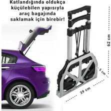 Multi Fonksiyon Katlanır 70 kg Kapasiteli Portatif Koli Taşıma Aracı