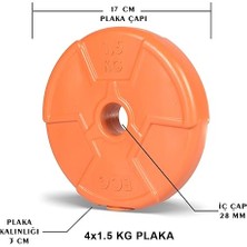 Özel Seri 1.5 kg Turuncu Plaka-4 Adet
