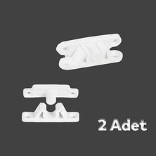 Pimapen Pvc Pencere Kapı Sineklik Kapama Çıt Çıt Plastik Pratik Tutucu Aparat 2 Adet