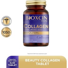Beauty Collagen Tablet 3 Al 2 Öde – Tip 1 & Tip 3 Hidrolize Kolajen, Hyaluronik Asit, Keratin, Biotin, C ve E Vitamini Içerikli – 90 Tablet
