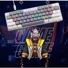 T60 Mekanik Oyuncu Klavyesi Red Switch Rgb LED Işıklı Kablolu Gaming Klavye