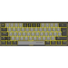 Mini T9 Türkçe Q Mekanik Klavye Kablolu Red Switch Gamer Oyuncu Klavyesi Ev - Ofis Kullanımı İçin