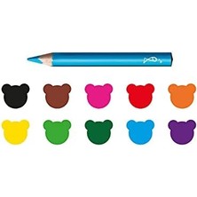 Jumbo Bebek Üçgen Kuru Boya Kalemi, 10'lu