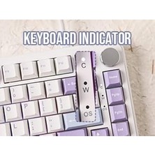 AK820 Max He Hall Effect Manyetik Switch Kablolu Oyun Klavyesi 8000Hz Mor Beyaz