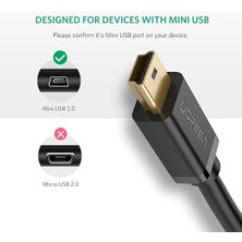 2.0 A Usb-A & Mini-Usb, Şarj ve Data Kablosu, 1.5 Metre, Siyah