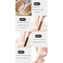 Ayko Ahşap Topuk Törpü - Çift Taraflı - Suya Dayanıklı - Ayak Törpüsü 24CM Büyük Boy