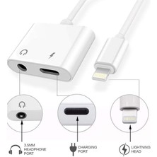 Lightning Uyumlu Kulaklık Şarj Çevirici Dönüştürücü Adaptör Aux Kablosu Iphone 7 8 x Xr 11 Plus