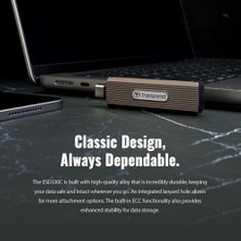 Ayko Transcend 512GB Harici, Taşınabilir SSD ESD330C USB 10GBPS Tip-C TS512GESD330C