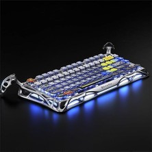 Mercury Oyuncu K1 Pro Klavye+Mercury x Mouse, 2.4ghz Wireless, Bluetooth, Kablolu, Rgb Aydınlatmalı, Mekanik, Ingilizce Q, Gaming Klavye ve Optik Mouse Seti (Uzay Gri)