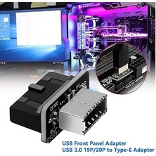 5209 Type-E To USB 3.0 19 Pın Anakart Dişi Erkek Çevirici Dönüştürücü Adaptör