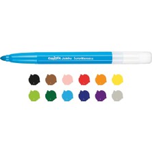 Jumbo Süper Yıkanabilir Keçeli Boya Kalemi, 12'li