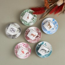 Ayko Jungle 6 Kişilik Kahve Fincanı Takımı 80 ml