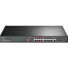 TL-SL1218MP, 16-Port 10/100MBPS + 2-Port Gigabit Unmanaged Poe Switch
