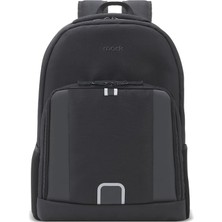 Luna Eco MCE-1201 Çevre Dostu Reflektörlü Laptop Çantası, Seyahat Sırt Çantası, Macbook Sırt Çantası, Erkek Kadın 15.6 Inç Bilgisayar Çantası, Siyah