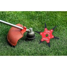 Çim Biçme Aparatı, 6 Bıçaklı, Ergonomik, Metal, Bahçe Tırpan Makinesi Ek Parça, CBA250