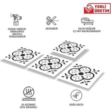 Kendinden Yapışkanlı Fayans Kaplama, Fayans Çıkartması, Duvar Zemin Kaplama Solo Fas Desenli Pvc Karo 30X30 cm (11 Adet / 1 M²)