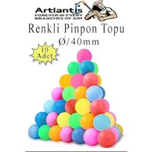 Renkli Pinpon Topu 10 Adet Masa Tenis Topu Evcil Hayvan Kedi Oyuncağı Okul Sınıf Etkinlik Deney Topu