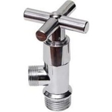 Ayko Krom Kaplama Metal Taharet Musluğu, Kollu Ara Musluk, X-Şekilli Döner Başlık