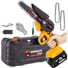 Style Dal Budama Makinesi Şarjlı El Testeresi Çift Zincir Çift Batarya Premium Seri 58 Vf