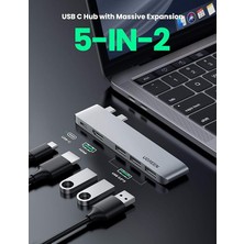 Macbook Için Type-C USB HDMI Thunderbolt 3.0 Dönüştürücü Hub