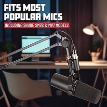 Frameworks GFWMICBCBM1000 | Yayıncı/podcast/streaming/youtuber Için Masaüstü Akrobat Boom Kollu Mikrofon Standı