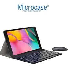 Samsung Galaxy Tab A 8.0 2019 T290 T295 ile Uyumlu Bluetooth Klavye ve Mouse + Standlı Kılıf - Bkk6