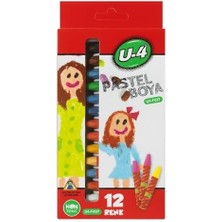 Ayko Pastel Boya Seti, 12 Renkli, Okul ve Sanat Kullanımına Uygun, Çocuklar Için, Pastel Boya Kalemi, Kolay Uygulanabilir, Canlı Renkli, Yüksek Kalite, 12'li