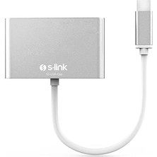 SL-USB-C66 Type-C To Vga+Usb3.0+Pd Kablo