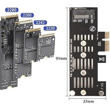 5225 Pci-E Express 3.0 To Nvme SSD M.2 M Key Çevirici Kart