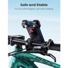 Bisiklet Telefon Montaj Motosiklet Telefon Tutucu Bisiklet Dağ Motosiklet Gidon Standı iPhone 13 Pro Max 12 11 Xs Xr 8+ 7 6, Galaxy S22 S21 S20 A71 A51 Piksel ile Uyumlu