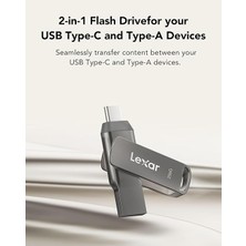256GB Jumpdrive Dual Drive D400 USB 3.1 Type-C Flash Sürücü