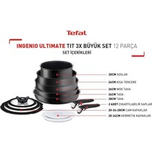 Ingenio Ultimate 3x Büyük Tava Tencere Seti - 12 Parça