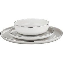 Ayko Porselen 18 Parça 6 Kişilik Yemek Takımı Platin