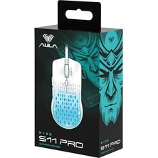 Ayko Aula S11 Pro 3600DPI Rgb Optik Gaming Mouse Pembe