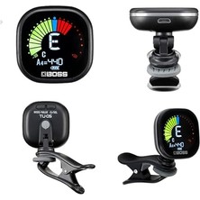 Tu-05 Şarj Edilebilir, Kromatik Klipsli Akort Cihazı, Gitar, Bas ve Ukulele Için, Pille Çalışır, Büyük, Yüksek Kontrastlı Renkli Ekran ve Boss Garantili Güvenilir ve Hassas Akort Cihazı