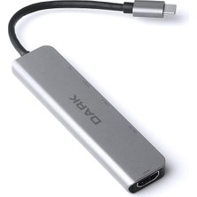 USB 3.1 Type-C 6 In 1 Hdmı/tf Sd Kart Okuyucu/usb 3.0 & USB 2.0 / Usb-C Pd Dönüştürücü Çevirici Hub (DK-AC-U31X38)