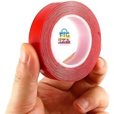 Silikonlu Çift Taraflı Montaj Bandı – 10MM x 5 Metre | Süper Güçlü, Su Geçirmez, Akrilik Yapışkan Bant – Iz Bırakmaz, Yeniden Kullanılabilir