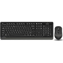Tech FG1010 2.4g Q Türkçe Fn-Multimedya Klavye+Optik 2000DPI Mouse Siyah/gri Kablosuz Set