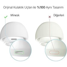 Airpods Pro ve Airpods Pro 2 Için Kulağa Tam Oturan ve Kulaktan Düşmeyen Ses Izolasyonu Sağlayarak Sesleri Güçlendiren Silikon Kulaklık Ucu Seti(Hepsi Aynı Ölçüde 3'lü Set) (Xs)