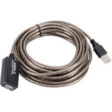 Ayko 15 Metre USB 2.0 Uzatma Kablosu Filtreli, Hızlı Veri Transferi,